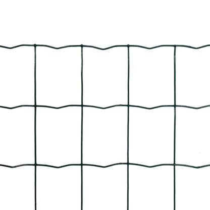 vidaXL Clôture euro Acier 10 x 1,5 m Vert
