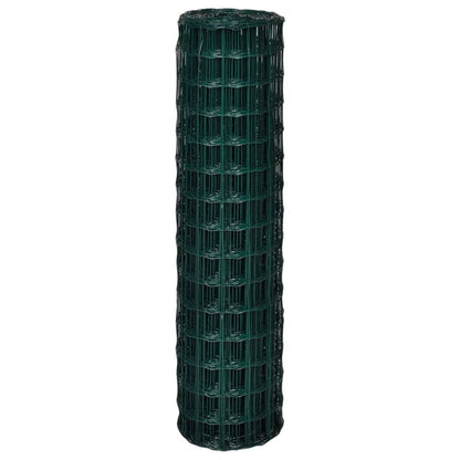 vidaXL Clôture euro Acier 10 x 1,5 m Vert