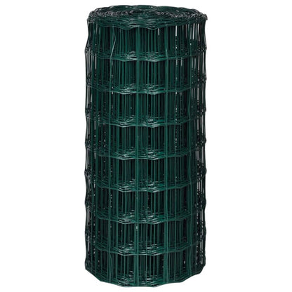 vidaXL Clôture euro Acier 25 x 0,8 m Vert