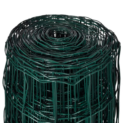 vidaXL Clôture euro Acier 25 x 0,8 m Vert