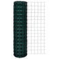 vidaXL Clôture euro Acier 25 x 1,5 m Vert