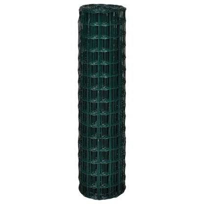 vidaXL Clôture euro Acier 25 x 1,5 m Vert
