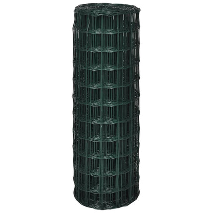 vidaXL Clôture euro Acier 10 x 0,8 m Vert
