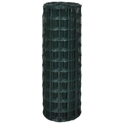 vidaXL Clôture euro Acier 10 x 1,5 m Vert