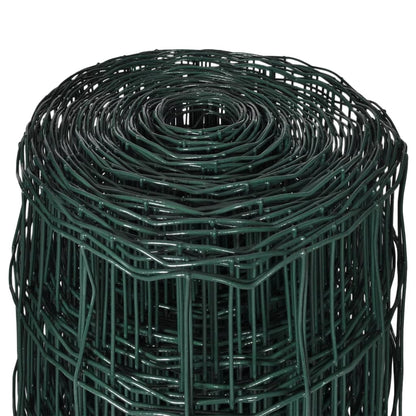 vidaXL Clôture euro Acier 10 x 1,5 m Vert