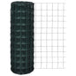 vidaXL Clôture euro Acier 25 x 1,0 m Vert