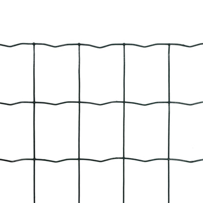 vidaXL Clôture euro Acier 25 x 1,2 m Vert