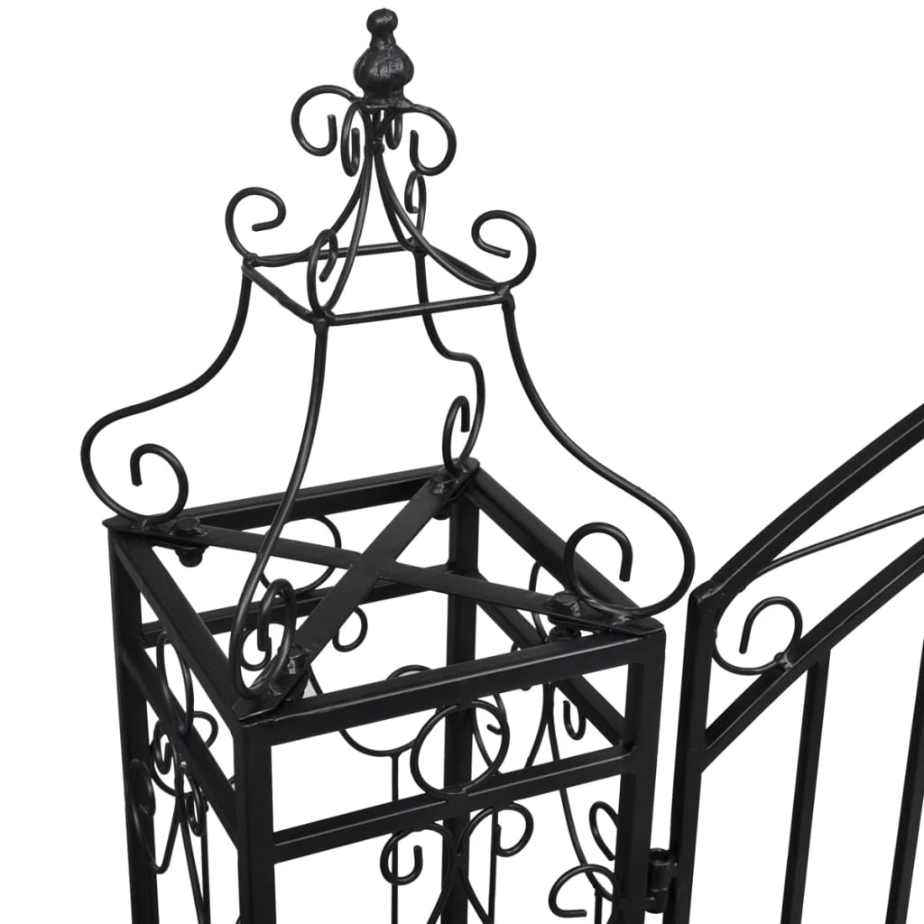 vidaXL Portillon ornemental de jardin Fer forgé 122 x 20,5 x 134 cm