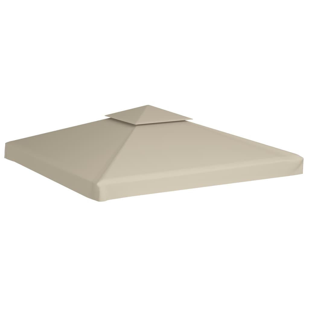 vidaXL Recouvrement de remplacement d'auvent 310 g/m² 3 x 3 m Beige