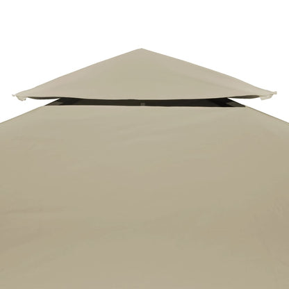 vidaXL Recouvrement de remplacement d'auvent 310 g/m² 3 x 3 m Beige