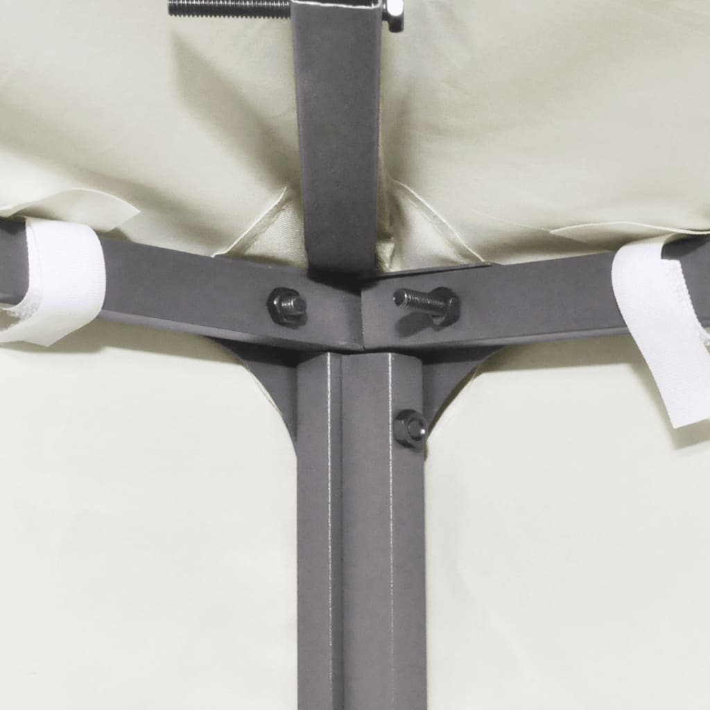 vidaXL Recouvrement de remplacement d'auvent 310 g/m² 3x4m Blanc crème
