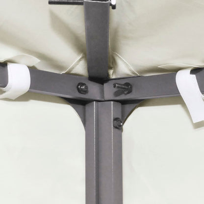 vidaXL Recouvrement de remplacement d'auvent 310 g/m² 3x4m Blanc crème
