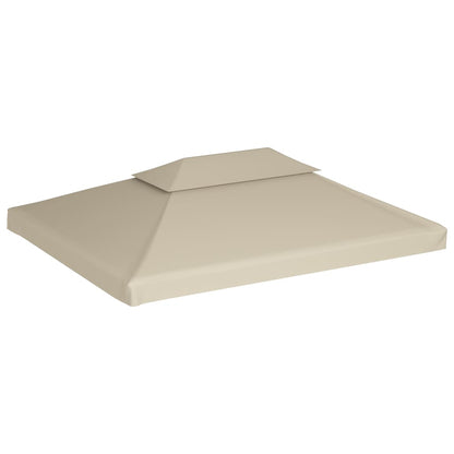 vidaXL Recouvrement de remplacement d'auvent 310 g/m² 3 x 4 m Beige