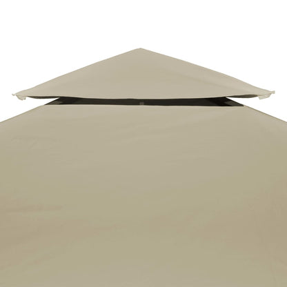 vidaXL Recouvrement de remplacement d'auvent 310 g/m² 3 x 4 m Beige