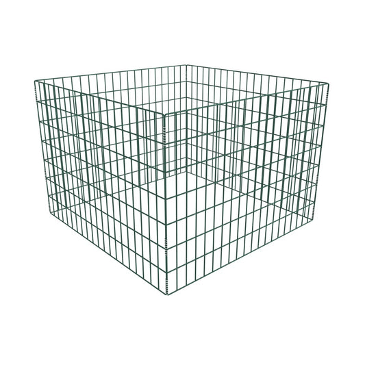 vidaXL Bac à compost carré en maille de jardin 100 x 100 x 70 cm