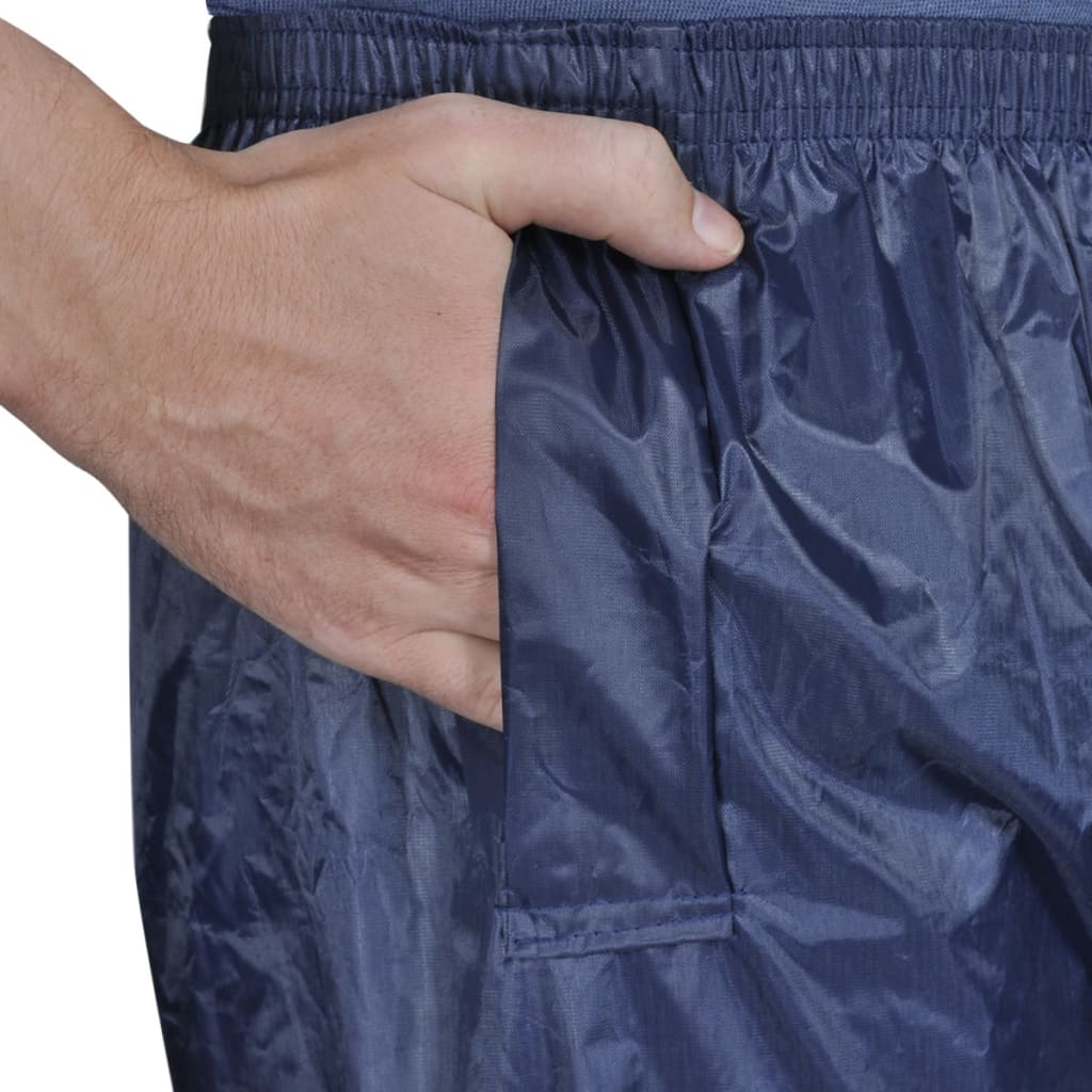 Combinaison de pluie avec capuche 2 pièces Bleu marine L
