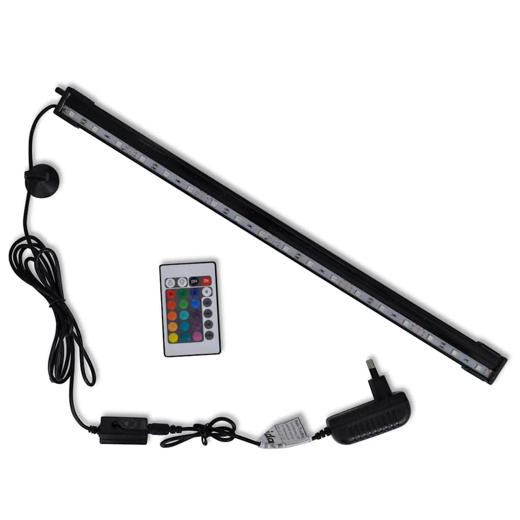 vidaXL Lampe LED de bulles d'aquarium RVB 48 cm