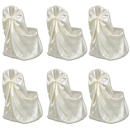 Housse de chaise crème pour le banquet de mariage 6 pièces