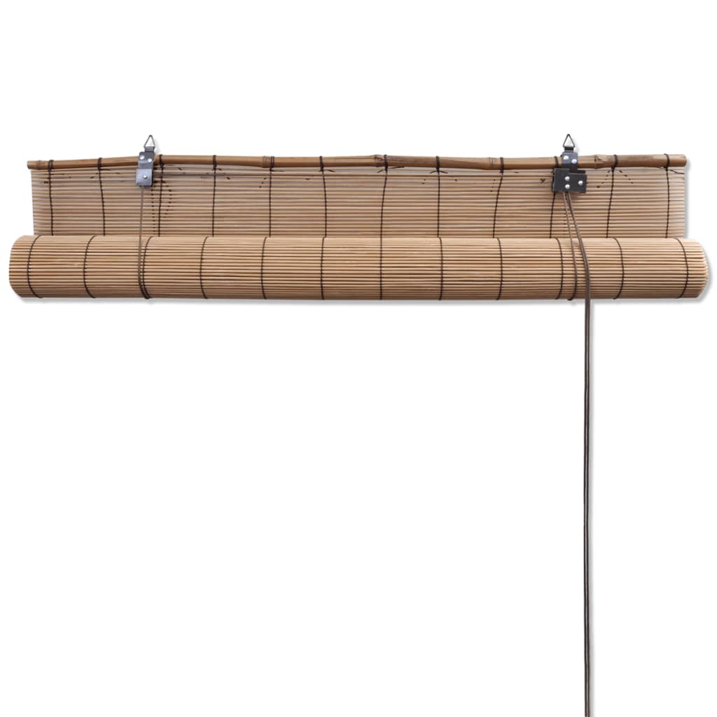 vidaXL Store roulant Bambou Marron 120x160 cm