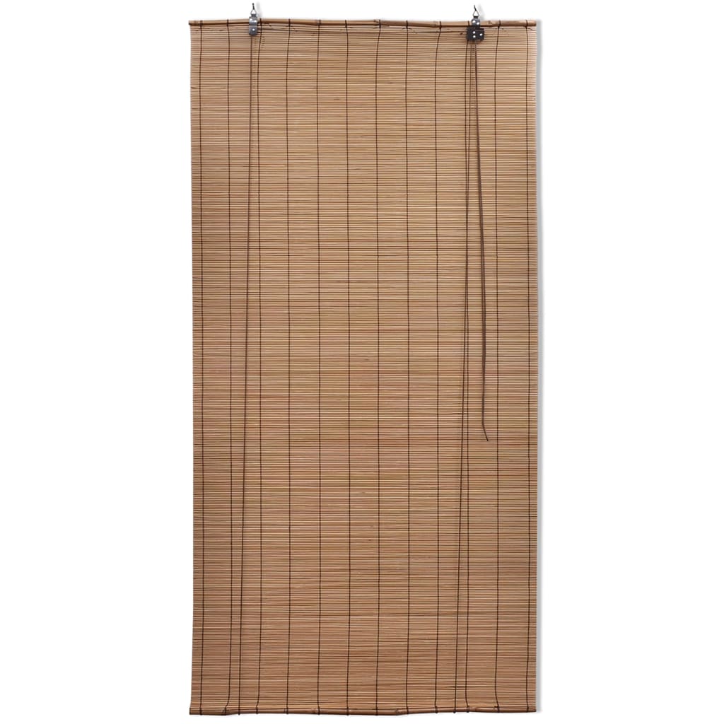 vidaXL Store roulant Bambou Marron 140x160 cm