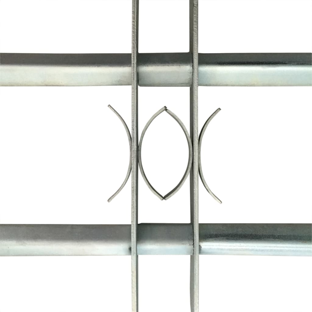 vidaXL Grille réglable de sécurité de fenêtres et 2 barres 500-650 mm