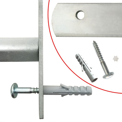 vidaXL Grille réglable de sécurité de fenêtres et 2 barres 500-650 mm