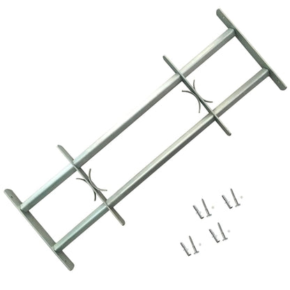 vidaXL Grille réglable de sécurité de fenêtres et 2 barres 700-1050 mm