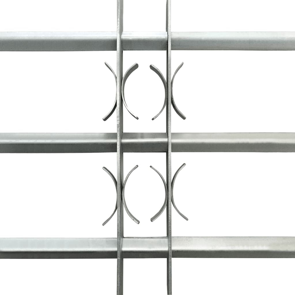 vidaXL Grille réglable de sécurité de fenêtres et 3 barres 500-650 mm