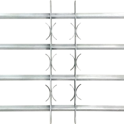 vidaXL Grille réglable de sécurité de fenêtres et 4 barres 700-1050 mm
