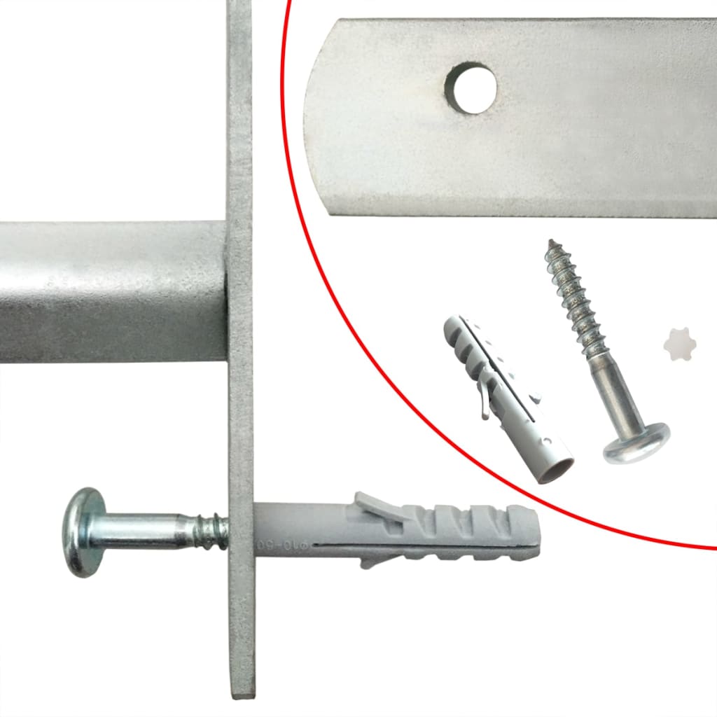 vidaXL Grille réglable de sécurité de fenêtres et 4 barres 700-1050 mm
