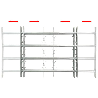 vidaXL Grille réglable de sécurité de fenêtres et 4 barres 1000-1500mm