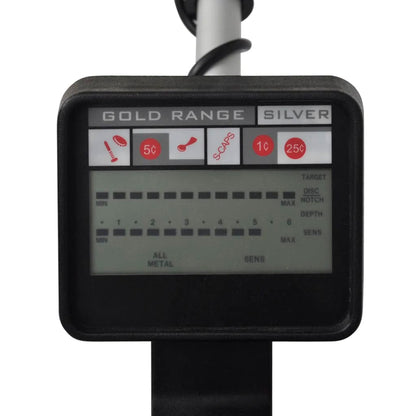vidaXL Détecteur de métaux 20 cm Profondeur de recherche 300 cm LCD