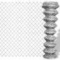 vidaXL Clôture à mailles losangées Acier galvanisé 15x1,5 m Argenté