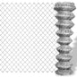 vidaXL Clôture à mailles losangées Acier galvanisé 25x0,8 m Argenté