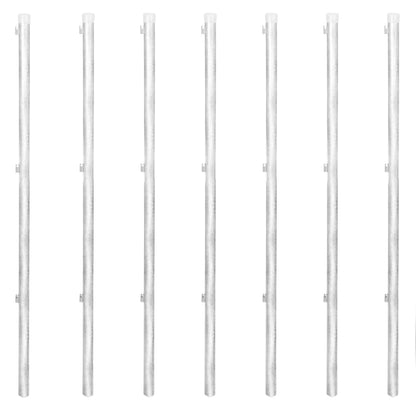 vidaXL Clôture à mailles avec poteaux Acier galvanisé 15x1,25m Argenté