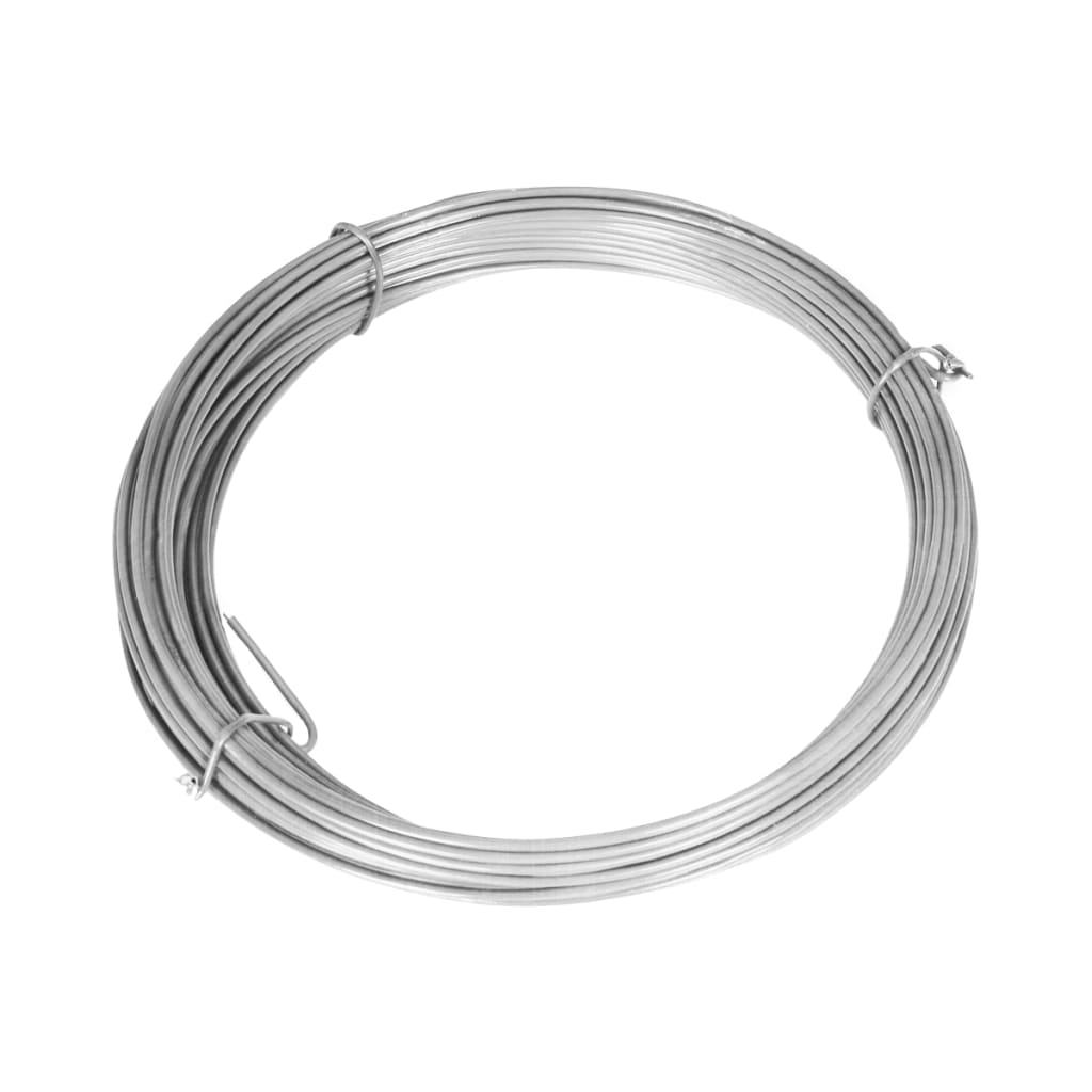 vidaXL Clôture à mailles avec poteaux Acier galvanisé 25x0,8 m Argenté