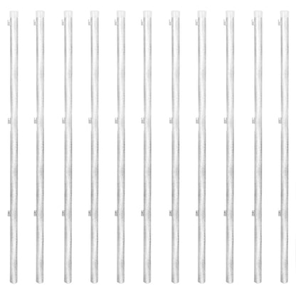 vidaXL Clôture à mailles avec poteaux Acier galvanisé 25x1,25m Argenté