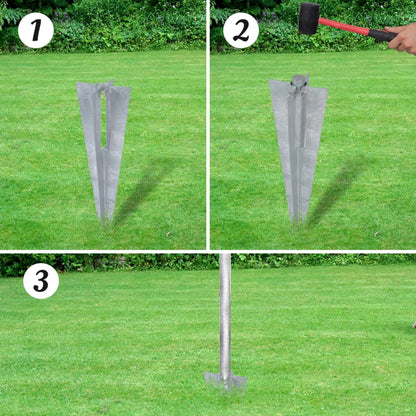 vidaXL Clôture à mailles losangées et poteaux acier galvanisé 15x1 m