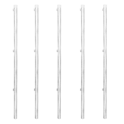 vidaXL Clôture à mailles losangées et poteaux acier galvanisé 15x1,5 m