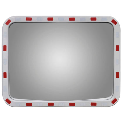 vidaXL Miroir de trafic convexe rectangulaire 60x80cm et réflecteurs
