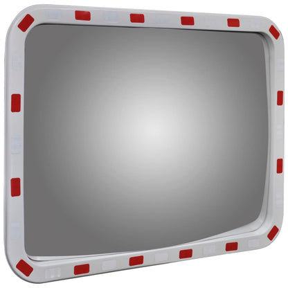 vidaXL Miroir de trafic convexe rectangulaire 60x80cm et réflecteurs