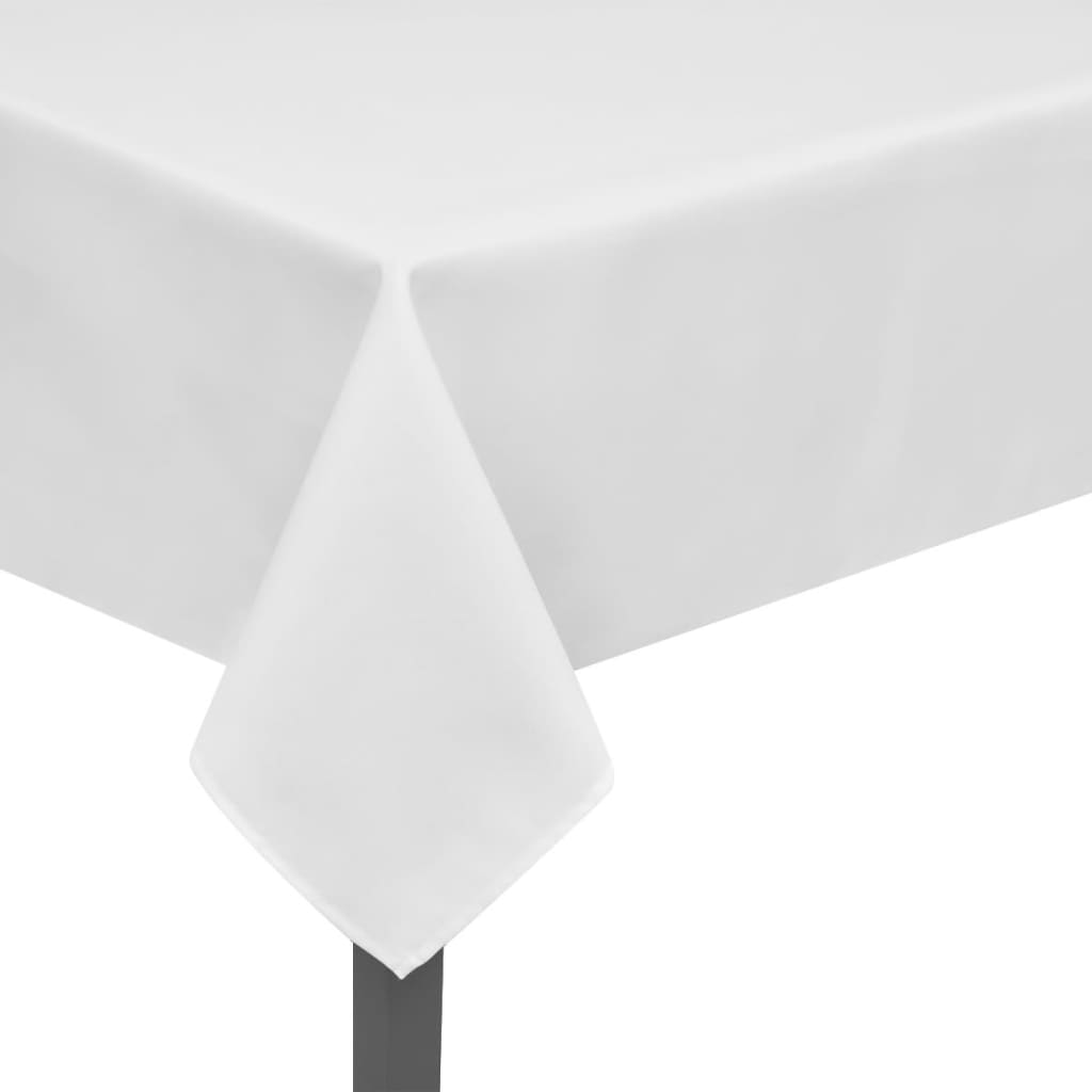 vidaXL Nappes de table 5 pcs Blanc 170x130 cm