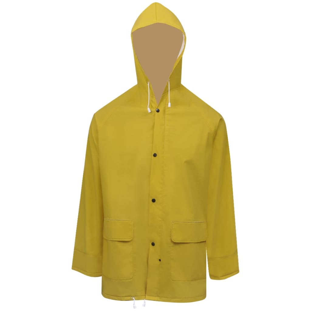 vidaXL Combinaison de pluie 2 pcs imperméable résistante à capuche L