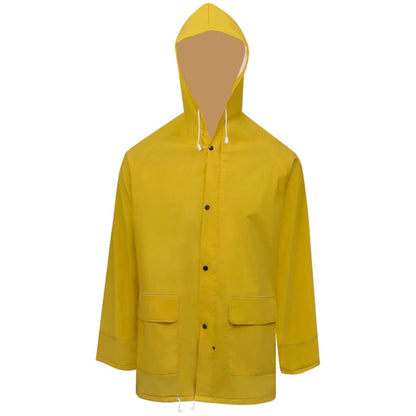 vidaXL Combinaison de pluie 2 pcs imperméable résistante à capuche L