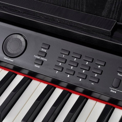 vidaXL Piano numérique avec pédales 88 touches Noir Panneau mélamine