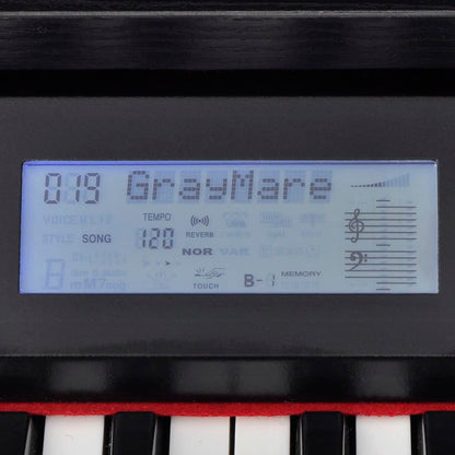 vidaXL Piano numérique avec pédales 88 touches Noir Panneau mélamine