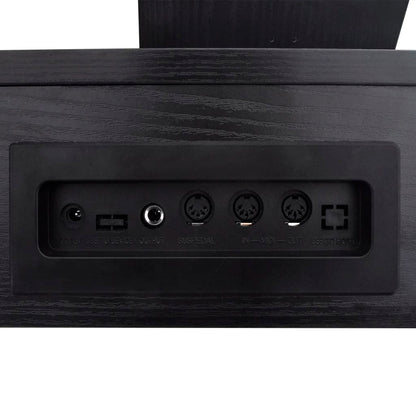 vidaXL Piano numérique avec pédales 88 touches Noir Panneau mélamine