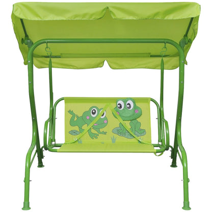 vidaXL Siège balançoire pour enfants vert