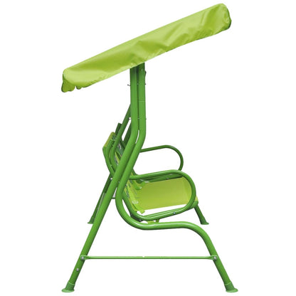 vidaXL Siège balançoire pour enfants vert