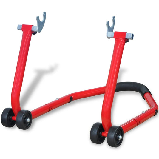 vidaXL Béquille arrière de moto Rouge